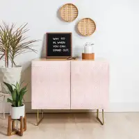East Urban Home Dash and Ash Stars Above in Coral 2 Door Credenza Cabinet