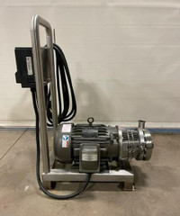 Stainless-steel SPX Centrifugal Pump with VFD on Stainless-steel Cart
