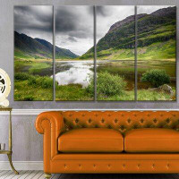 Design Art 'Valley Of Glencoe in Green' Photographic Print Multi-Piece Image on Canvas
