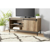 Gracie Oaks TV Stand, For Tvs Up To 54", Rustic Weathered Oak Finish