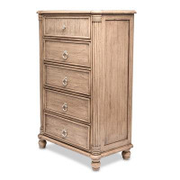 Darby Home Co Lamoni 5 Drawer 32" W Solid Wood Chest