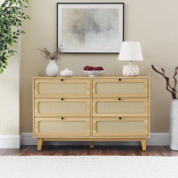 Bay Isle Home™ Drawer Bedroom Dresser, Wooden Antique Dresser, TV Cabinet Bedroom Living Room Corridor Storage Dresser,