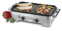 Cuisinart GR-55 Griddler Stainless Steel Nonstick Grill/Griddle Combo - WE SHIP EVERYWHERE IN CANADA ! - BESTCOST.CA
