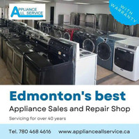 This MONDAY our CLEAROUT on Used FRIDGEs, STOVEs, WASHERs, DRYERs , DWs with WARRANTY / 9263 - 50 St NW Edmonton
