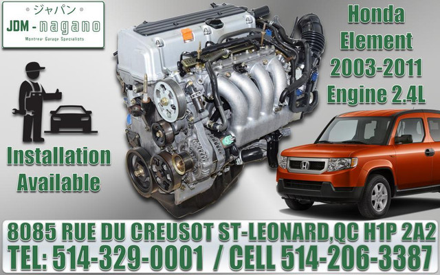 Moteur Honda CRV 2002 2003 2004 2005 2006 2008 2009 2.4 Engine CR-V K24A Motor in Engine & Engine Parts in Greater Montréal - Image 4