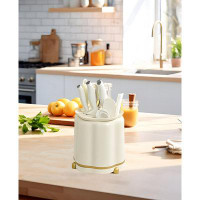 LIYONG New Kitchen Rotary Knife Holder, Light Luxury, Multifunctional Tool Storage Rack, Household Storage Rack, All In