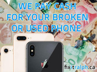 Phone Recycling Cash Paid for broken or used phone iphone ipad samsung