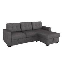 Latitude Run® Modern Fabric Sectional Sofa w/Bed & Storage