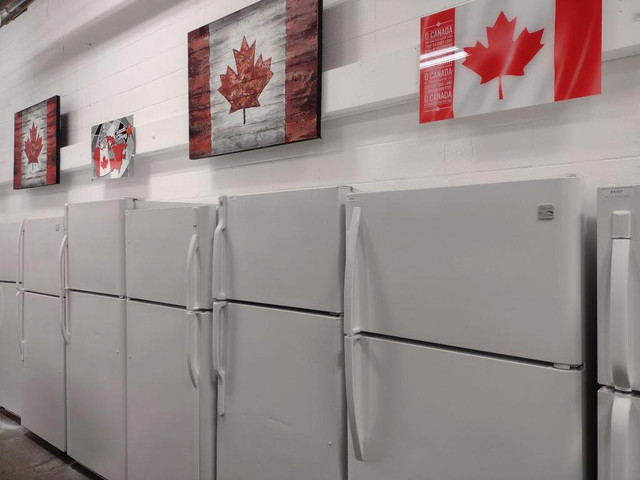 HUGE SELECTION OF REFURBISHED 18 CU FRIDGES!!!! ALL MAKES AND MODELS!!! ONE YEAR FULL WARRANTY!!! in Refrigerators in Edmonton - Image 2