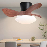 Wrought Studio 24" Modern Ceiling Fan With Light And Remote