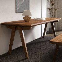 Lilac Garden Tools 78.74"Nut-brown Rectangular Solid Wood desks