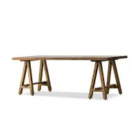 Red Barrel Studio 51.18" Rectangular Solid Wood Brown Dining Table