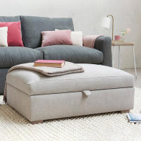 Hokku Designs 70.87" Beige white  Upholstered Bench
