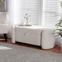 Latitude Run® Zisha Upholstered Flip Top Storage Bench