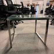 Glass Coffee Table – Silver in Desks in Kingston Area