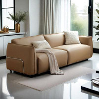 ULTORU 86.61" Khaki Technical cloth Modular Sofa cushion couch