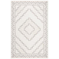 Union Rustic Oriental Hand-Knotted Wool/Cotton Ivory/Grey Area Rug