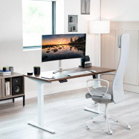 Vivo 54.3'' W Height Adjustable Rectangle Standing Desk