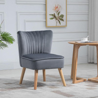 Accent Chair 22.4"W x 26.8"D x 29.9"H Grey
