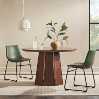 Latitude Run® 48" Round Solid Wood Pedestal Dining Table