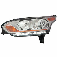 Head Lamp Driver Side Ford Transit Connect 2014-2018 Chrome Bezel With Adaptive Lamp Xlt Front Om 14/3/13-14 /16-17/Wgn