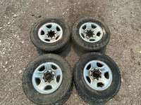 265/70R17 Set of 4 rims and tires that  come off from a 2013 Dodge ram 1500.