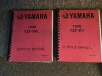 Yamaha 1999 R6 1998 R1 Service Manuals YZF-R6 YZF-R1