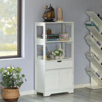 Wildon Home® Aprilia Solid Wood Freestanding Bathroom Cabinet