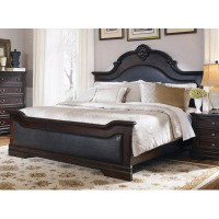 Darby Home Co Pinesdale Panel Bed Cappuccino and Brown