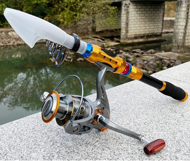 Carbon Fiber Telescopic Fishing Rod + Reel in Other - Image 4