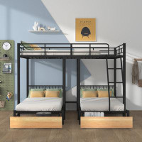 Isabelle & Max™ Aarian Kids Twin Over Twin Over Full Bunk Bed