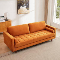 Mercury Row Chism 88" Square Arm Sofa with Reversible Cushions