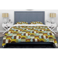 Made in Canada - East Urban Home Retro Polka Dots I Mid-Century Duvet Cover Set