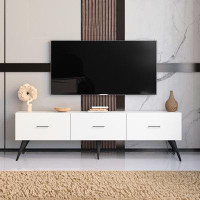 George Oliver White Decorative Tv Stand For Tvs Up To 78"