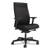 HON HON  Ignition 2.0 Upholstered Mid-Back Task Chair With Lumbar, Supports Up to 300 lb, Black