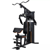 NEW HOME GYM SYSTEM MULTIFUNCTION WORKOUT STATION WEIGHT TRAINING 165LB RESISTANCE 127545