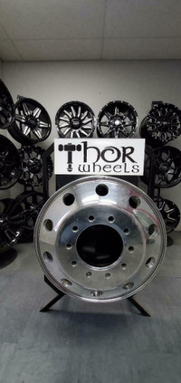 BRAND NEW ALUMINIUM HEAVY TRUCK RIMS FOR SALE! - 22.5 AND 24.5 WHEELS - $265 PER RIM - MACHINED AND DOUBLE POLISHED