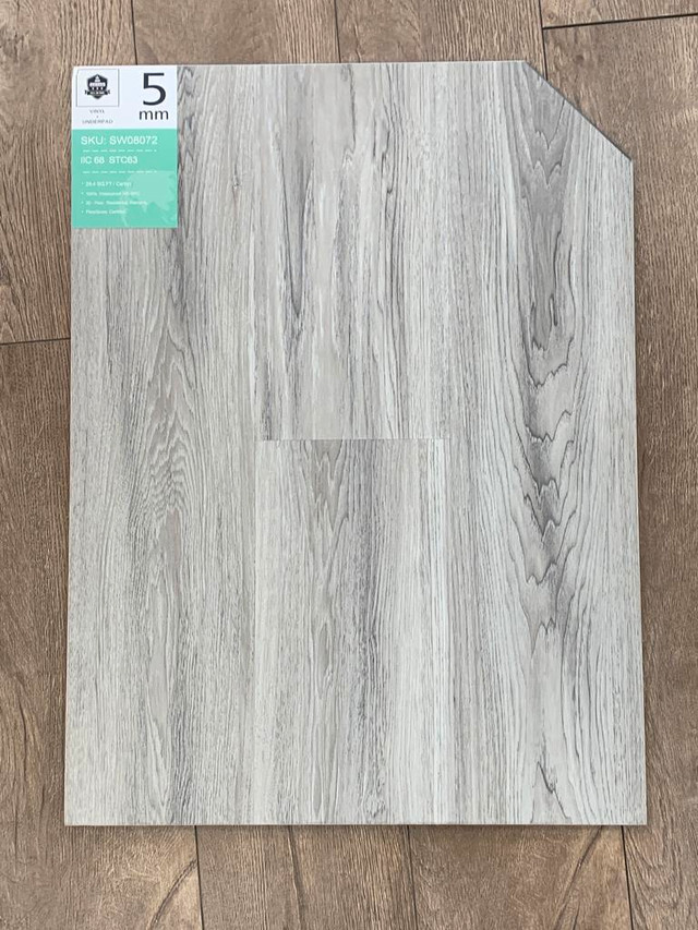$1.39 Sale 5mm. 6mm, 6.5mm, 7mm, 8mm, 9mm, 10mm Luxury Vinyl Plank Padding Attached starts from $1.59/sqft 416-750-4440 in Floors & Walls in Toronto (GTA) - Image 3