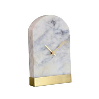 AllModern Marble Table Clock with Metal Base