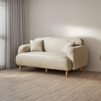 Orren Ellis Vicdan yellow double sofa