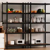 17 Stories 80” Storage Shelf Rack 5-Tier Bookcase, Standing Storage Shelf Multi-Use, Garage Shelf For Home, MDF Board An