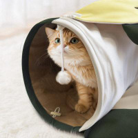 Tucker Murphy Pet™ Cat Tunnel with cat bed
