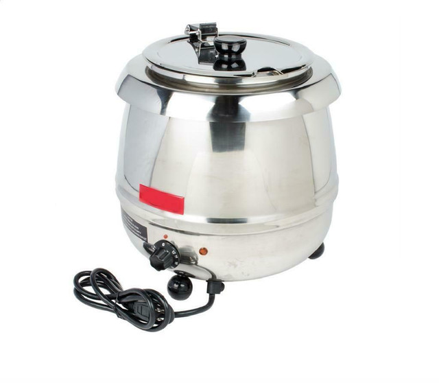 11 Qt. Round Stainless Steel Countertop Food / Soup Kettle Warmer - 120V, 400W in Industrial Kitchen Supplies in Kitchener / Waterloo - Image 2
