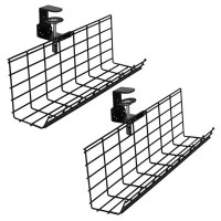 Vivo Clamp-on Cable Management Racks for Desk - 2 Pack