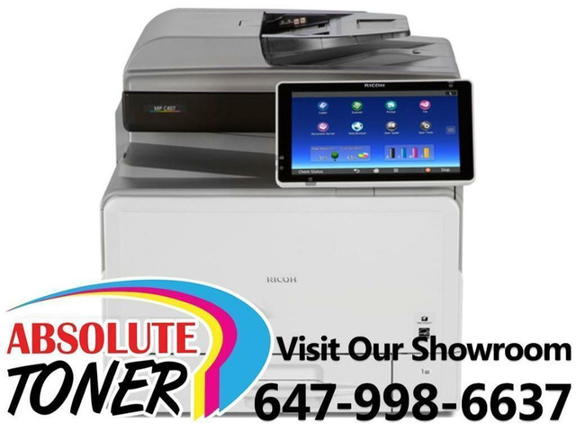 $35/Month - Ricoh MP C407 Color Laser Multifunction Commercial Printer Copier Scanner (Optional 2nd Tray) For Office in Printers, Scanners & Fax - Image 2