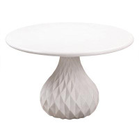 Orren Ellis Ginnette 47" Concrete Pedestal Dining Table