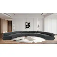 Meridian Furniture USA Bale Chenille Fabric Modular Sofa