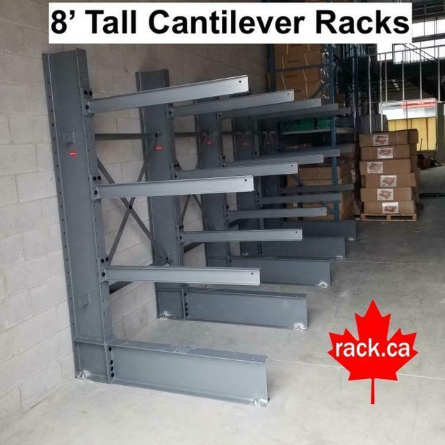 MADE IN CANADA - BEST QUALITY CANTILEVER RACKING IN STOCK - QUICK SHIP AVAILABLE in Industrial Shelving & Racking in Ontario - Image 4