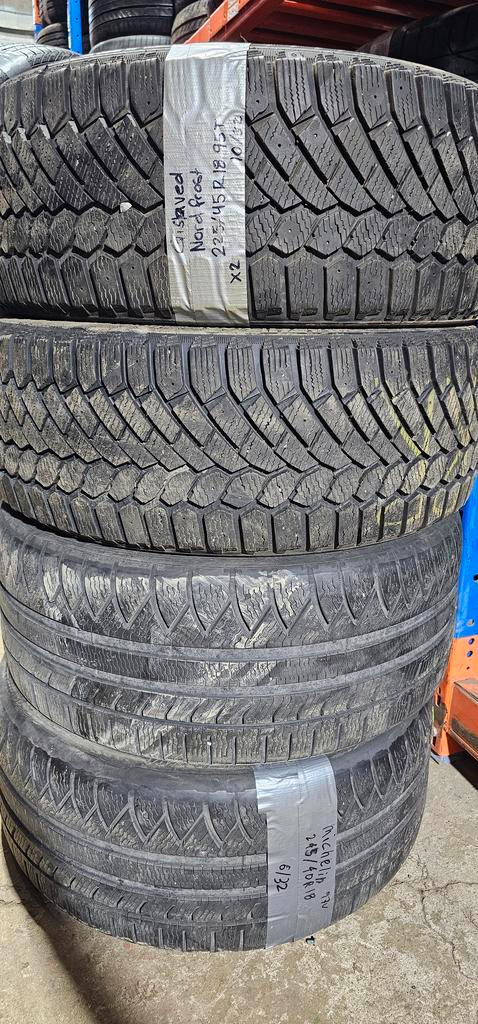 245/40/18 225/45/18  kit staggered hiver michelin/gislaved in Tires & Rims in Greater Montréal