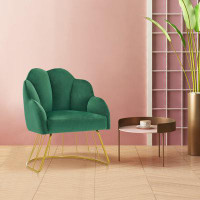 Everly Quinn Accent Barrel Chair for Beauty Salon Spa 24.4" Wide